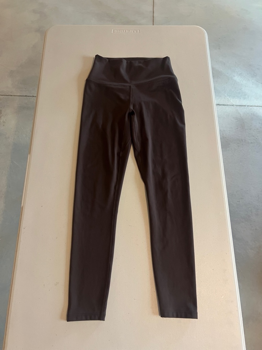 VARLEY Chocolate Brown High Rise 7/8 Leggings Size Small